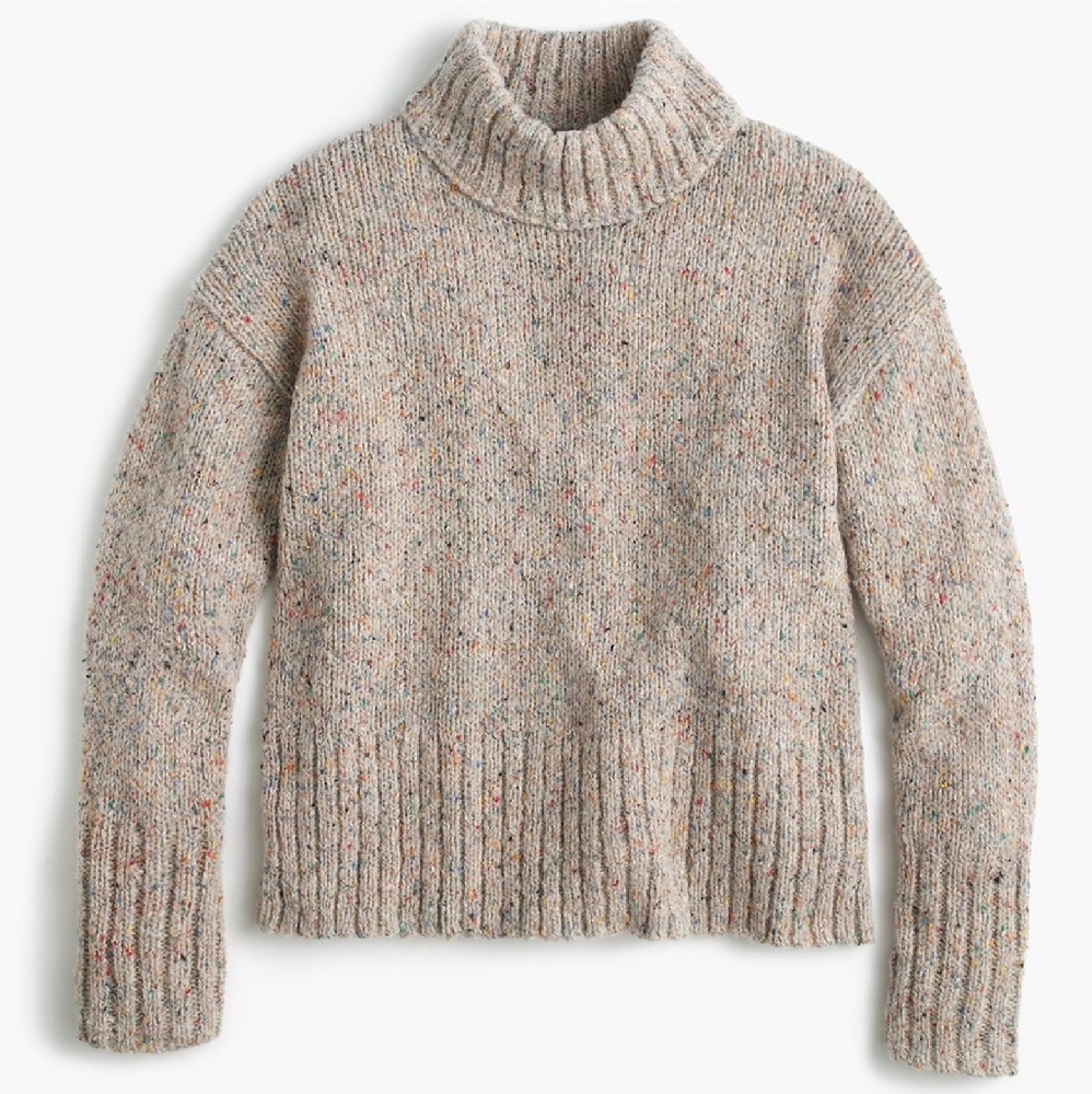 J. Crew Mock Neck Wool Sweater